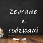 Zebranie z rodzicami w szkole